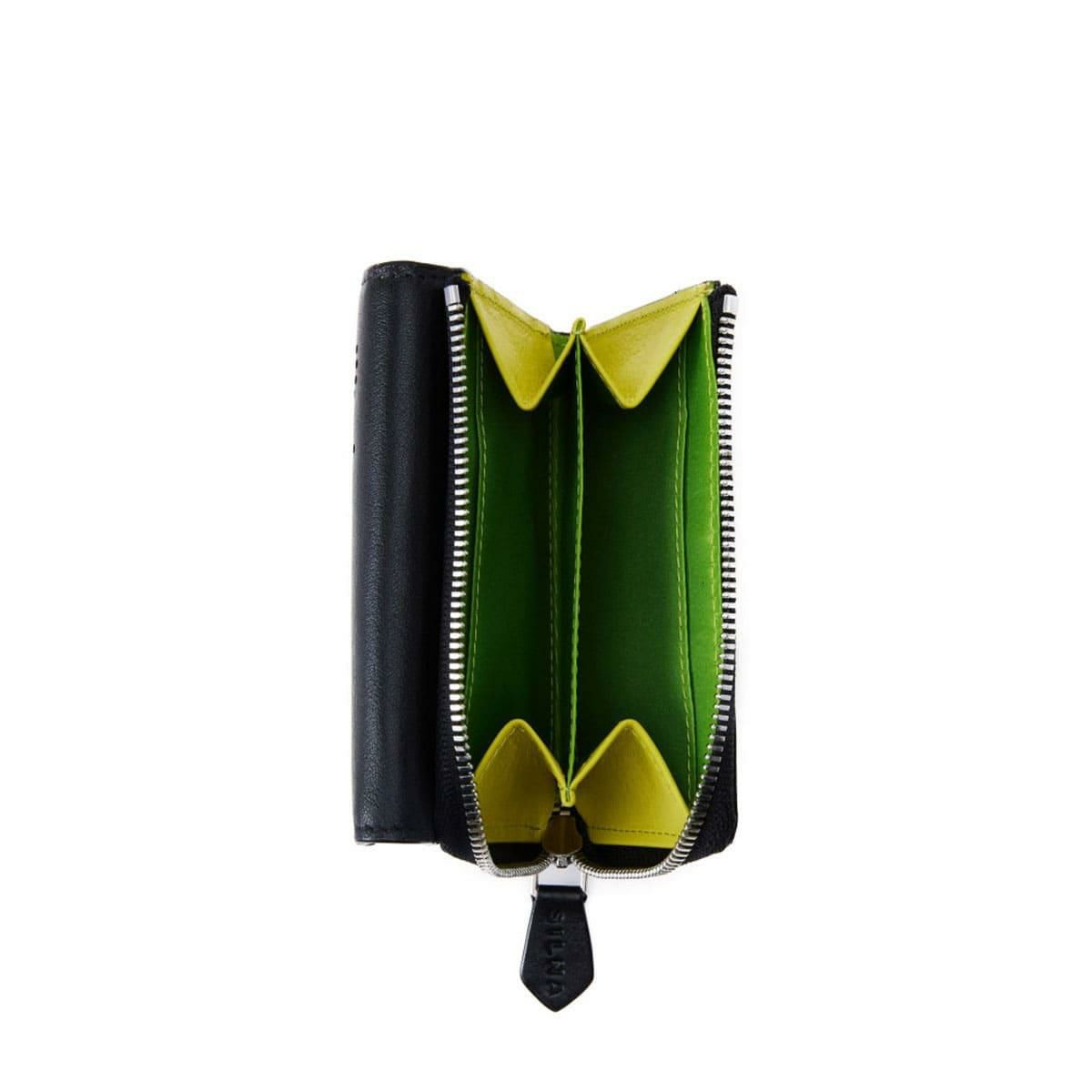 シルナミナコロ 財布 ミニウォレット ブラック SILNA minacolo sz3516