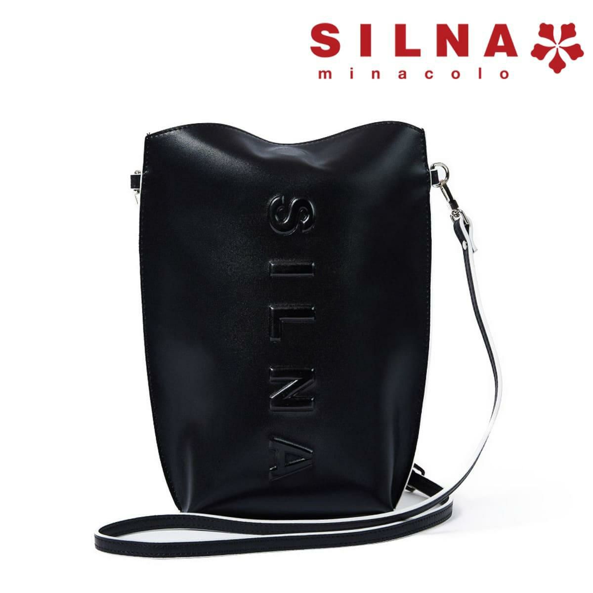  シルナミナコロ バッグ マルチケース ブラック SILNA minacolo sz1501-2
