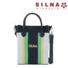 シルナミナコロ バッグ ニット2wayカラーブロックトミニトート SILNA minacolo sb4115-2
