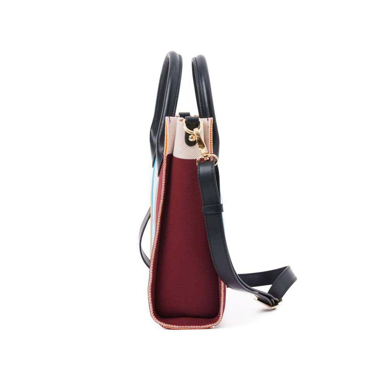 シルナミナコロ バッグ ニット2wayカラーブロックトミニトート SILNA minacolo sb4115-2