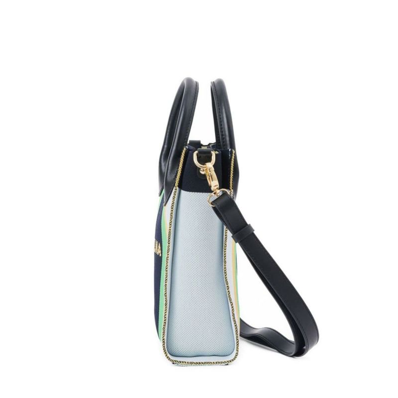 シルナミナコロ バッグ ニット2wayカラーブロックトミニトート SILNA minacolo sb4115-2