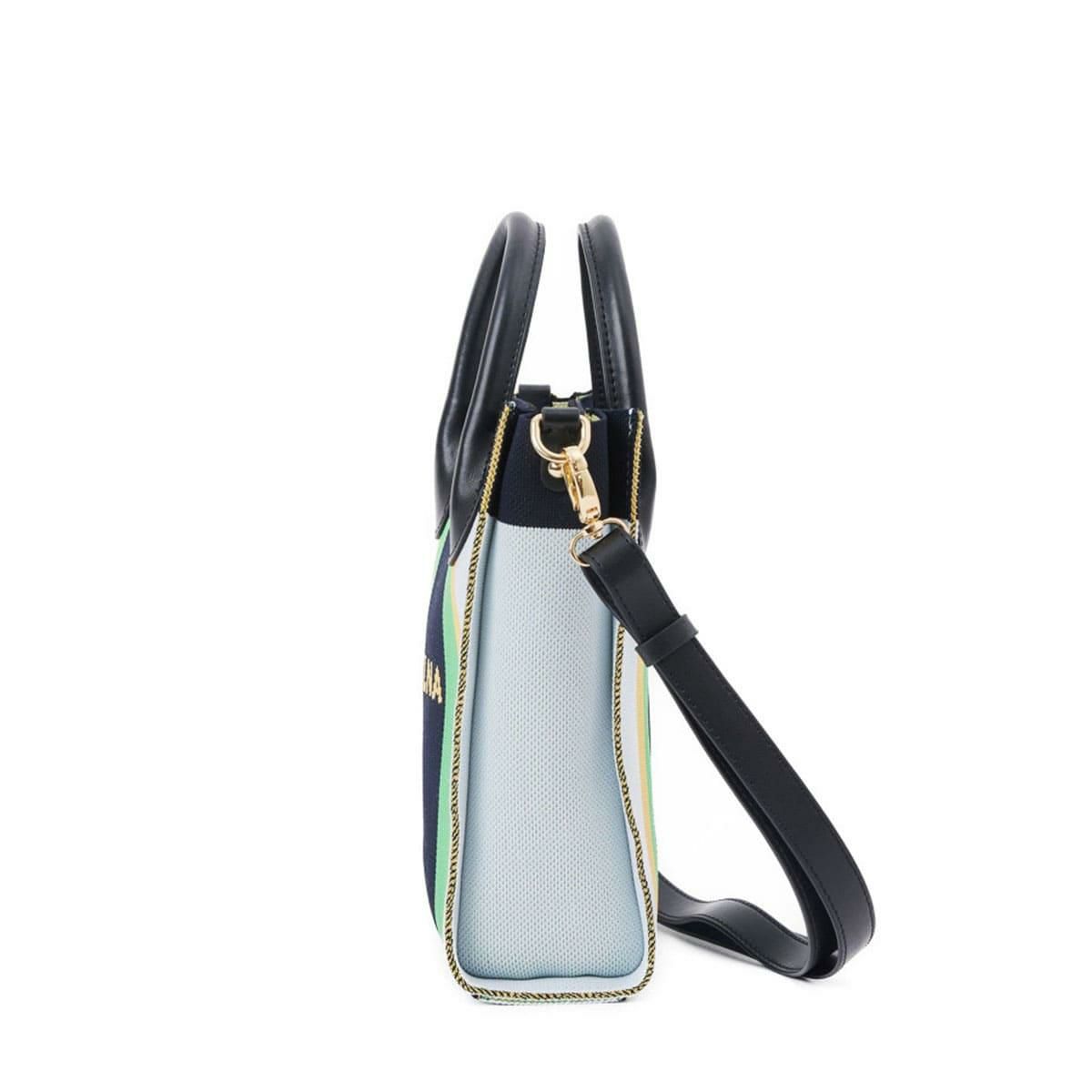 シルナミナコロ バッグ ニット2wayカラーブロックトミニトート SILNA minacolo sb4115-2