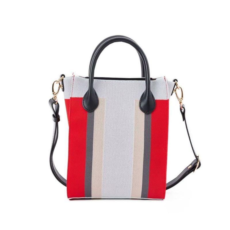 シルナミナコロ バッグ ニット2wayカラーブロックトミニトート SILNA minacolo sb4115-2