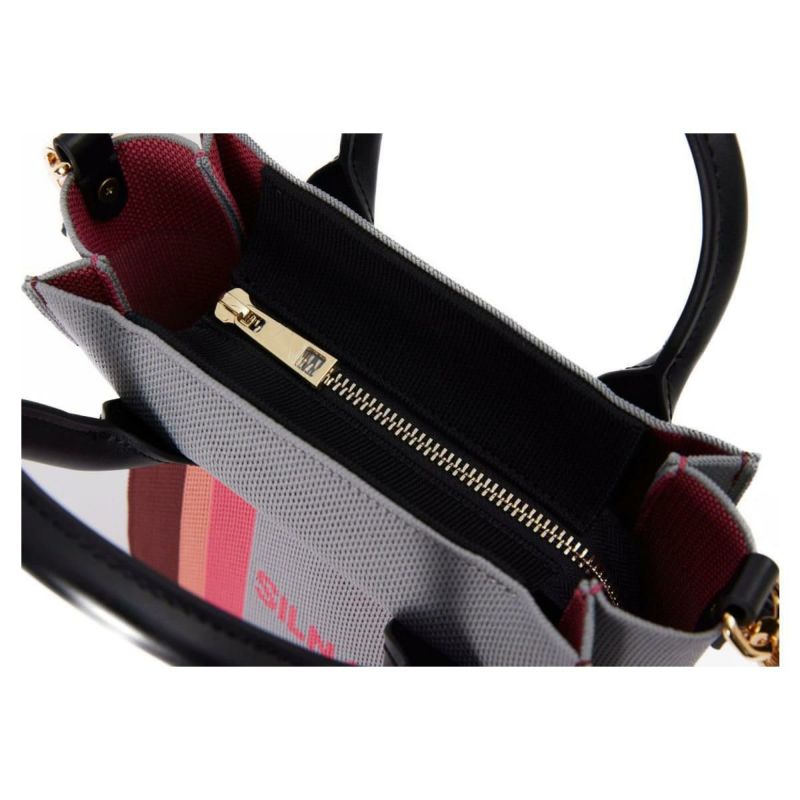 シルナミナコロ バッグ ニット2wayカラーブロックトミニトート SILNA minacolo sb4115