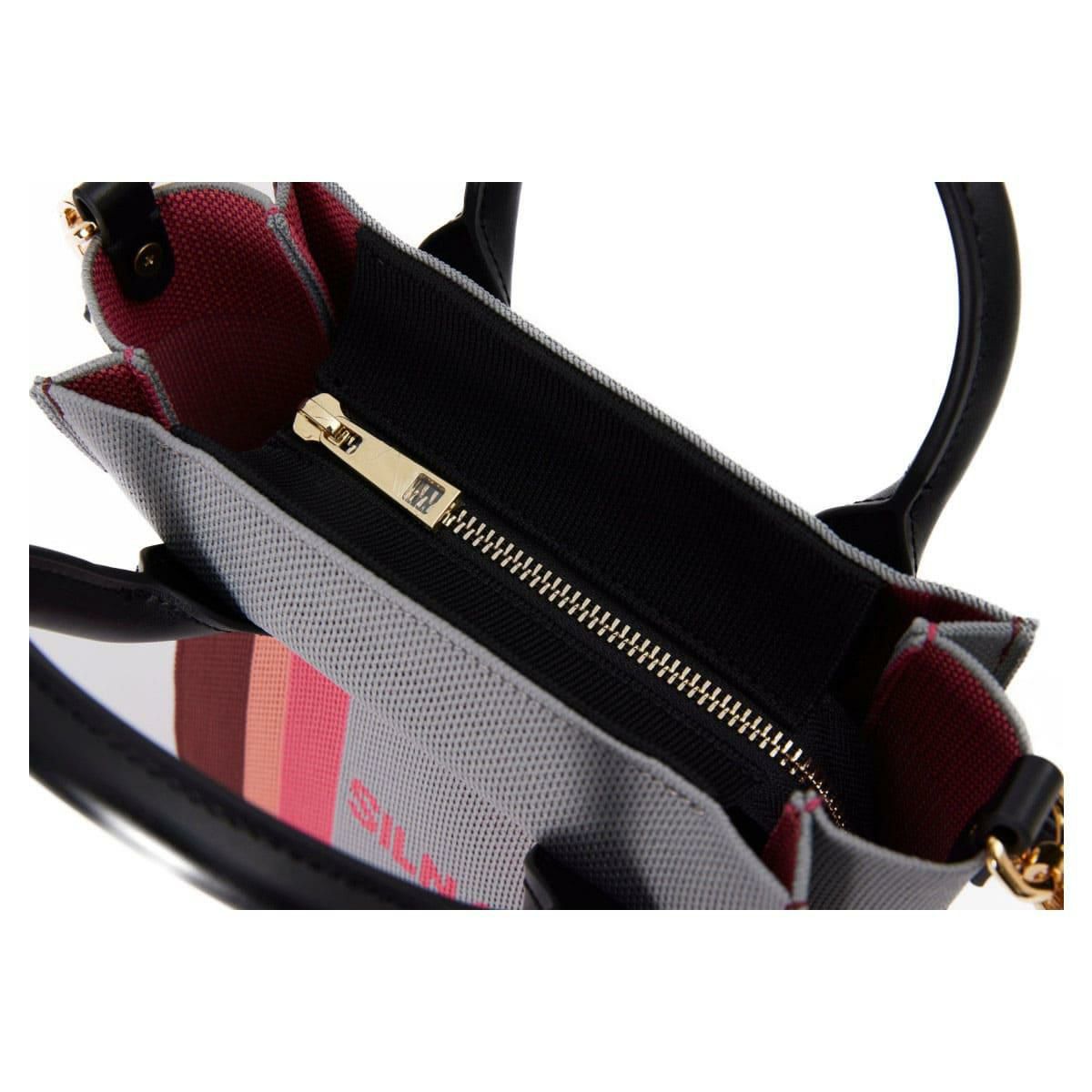 シルナミナコロ バッグ ニット2wayカラーブロックトミニトート SILNA minacolo sb4115