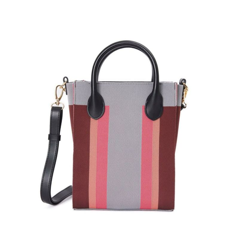 シルナミナコロ バッグ ニット2wayカラーブロックトミニトート SILNA minacolo sb4115