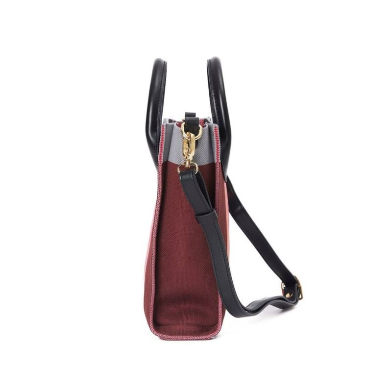 シルナミナコロ バッグ ニット2wayカラーブロックトミニトート SILNA minacolo sb4115