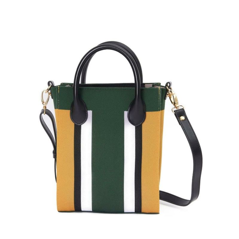 シルナミナコロ バッグ ニット2wayカラーブロックトミニトート SILNA minacolo sb4115