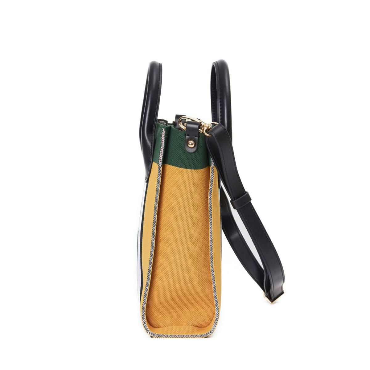 シルナミナコロ バッグ ニット2wayカラーブロックトミニトート SILNA minacolo sb4115