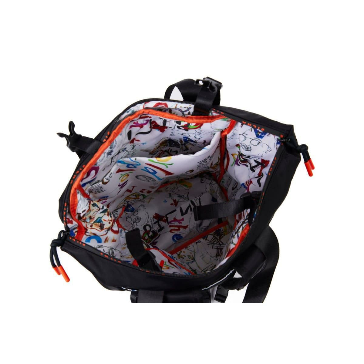 シルナミナコロ バッグ 2wayナイロンリュック&トート ブラック SILNA minacolo sb4102