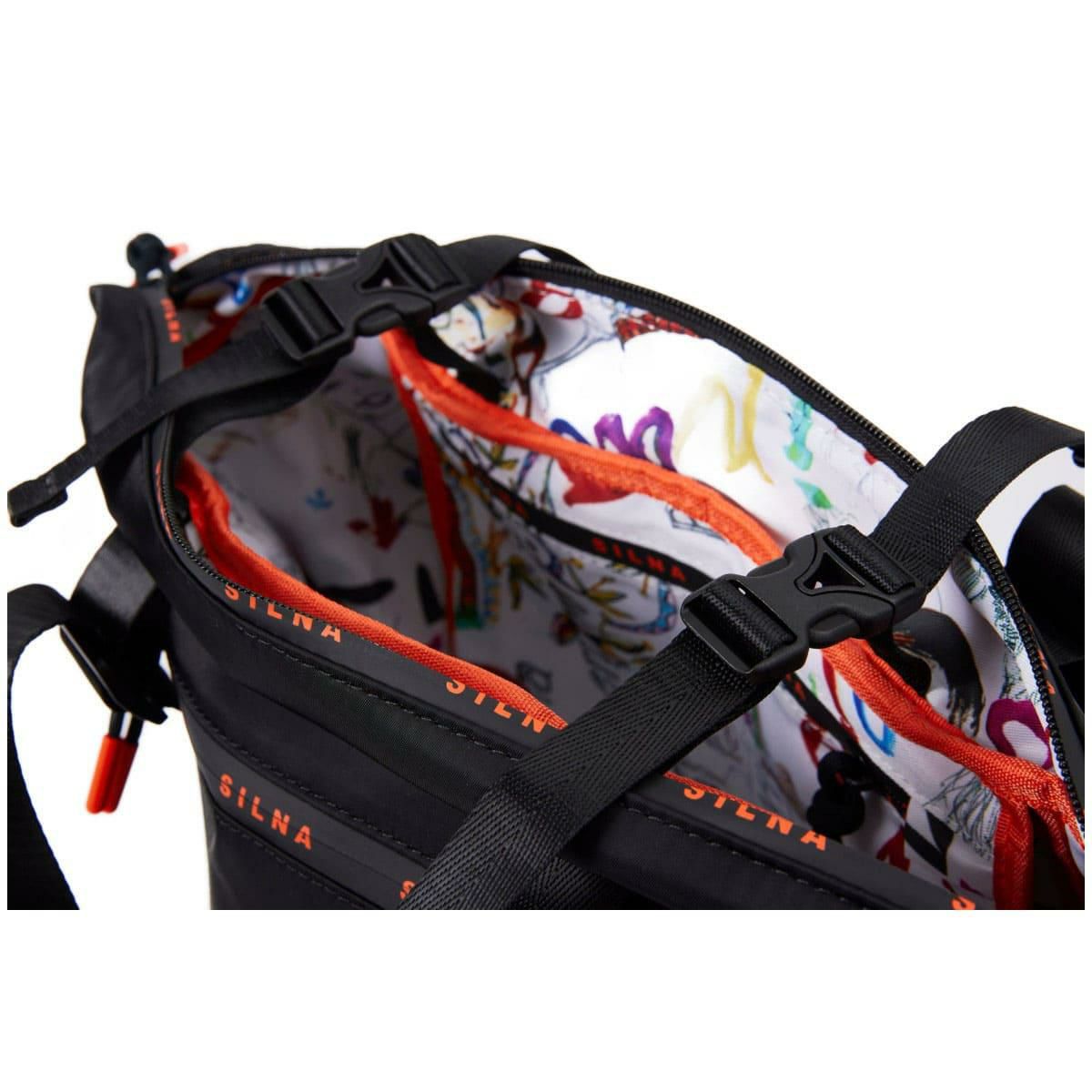 シルナミナコロ バッグ 2wayナイロンリュック&トート ブラック SILNA minacolo sb4102