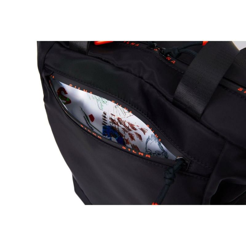 シルナミナコロ バッグ 2wayナイロンリュック&トート ブラック SILNA minacolo sb4102