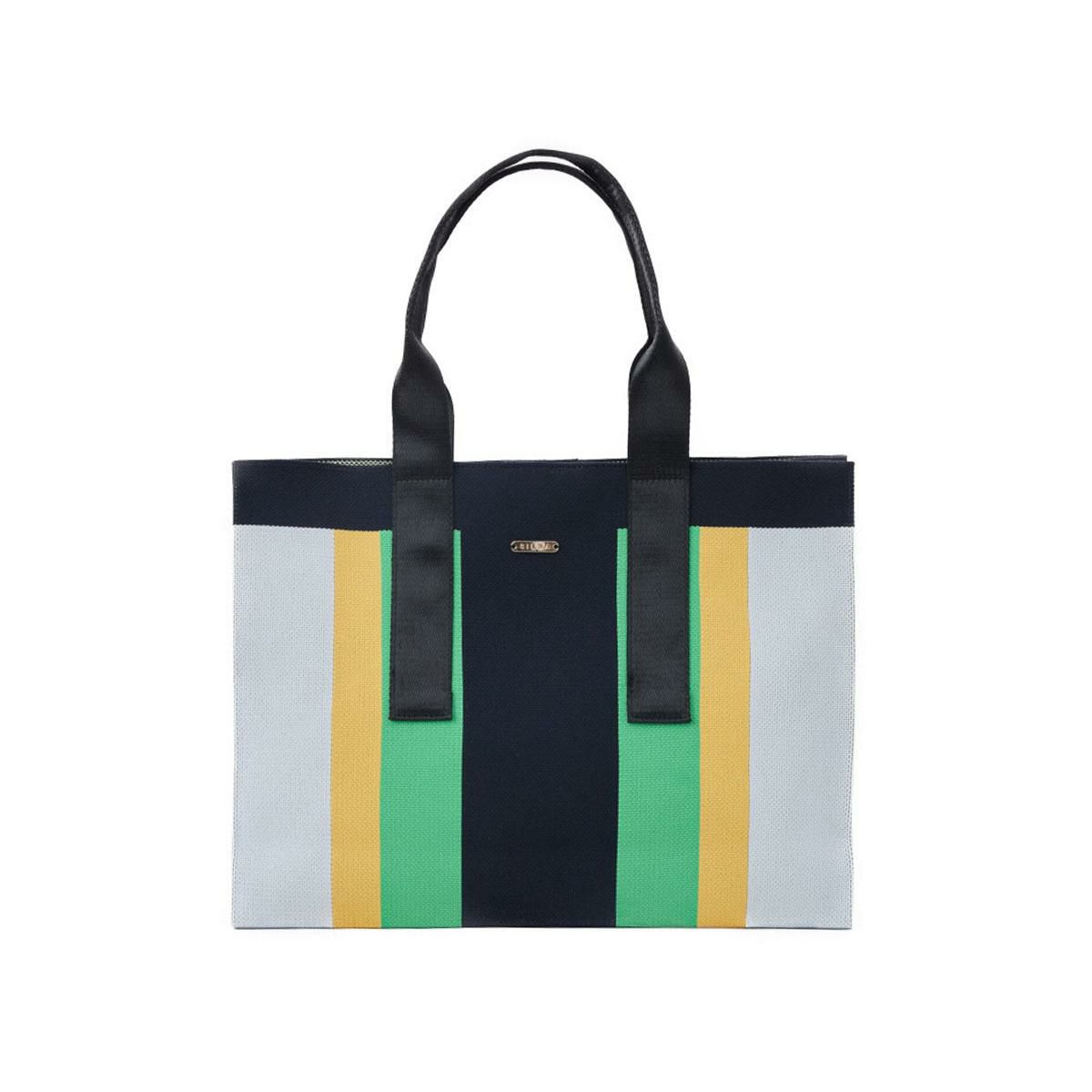 シルナミナコロ バッグ ニットカラーブロックトート SILNA minacolo sb3115-3