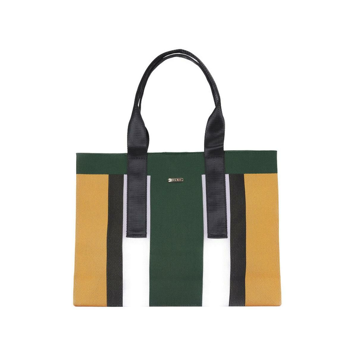 シルナミナコロ バッグ ニットカラーブロックトート SILNA minacolo sb3115-2