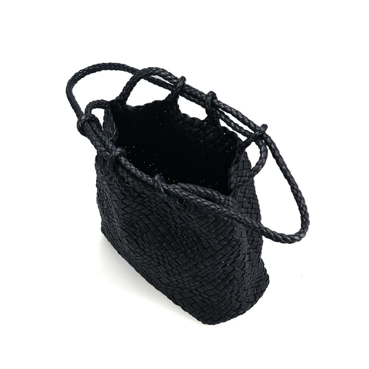 ファロルニ 巾着 バッグ ブラック イタリア製 FALORNI 2056