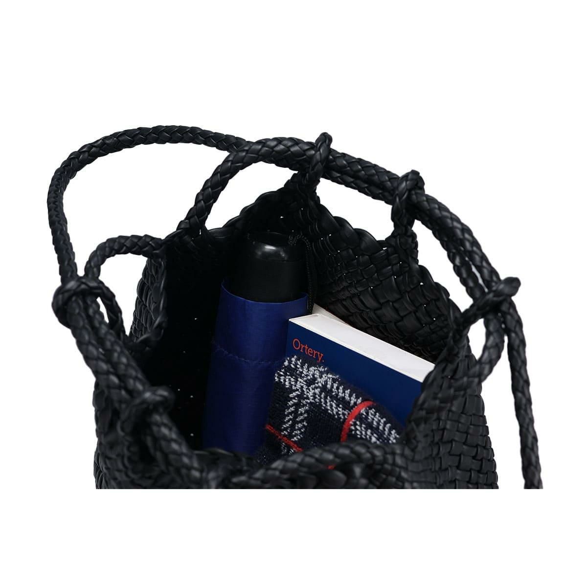 ファロルニ 巾着 バッグ ブラック イタリア製 FALORNI 2056