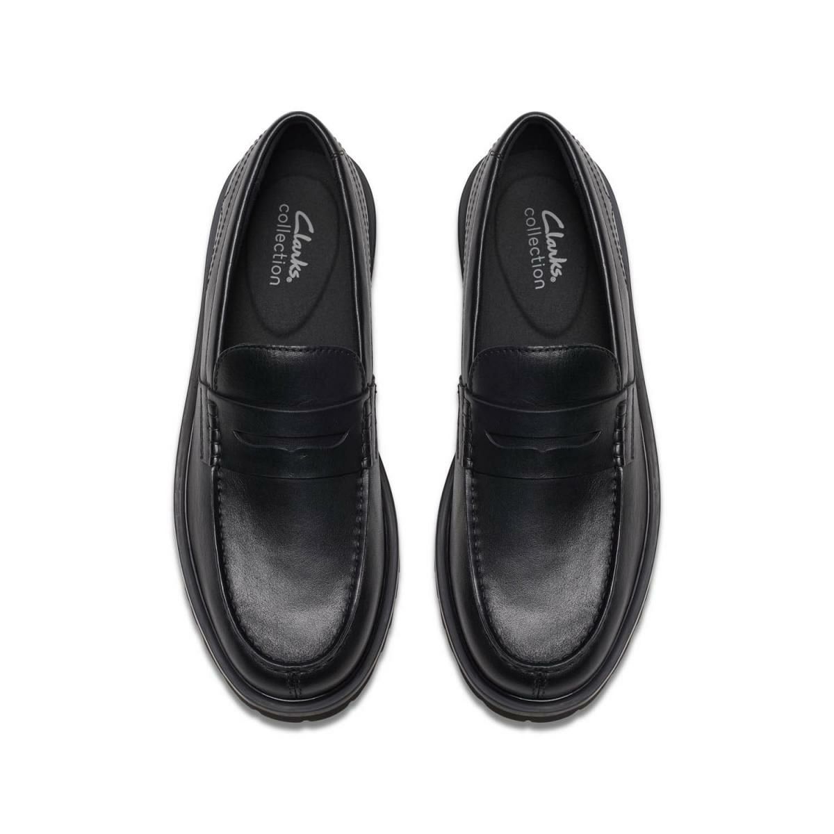 クラークス メンズ ドレスシューズ バーウィックロー ブラックレザー Clarks 26183727