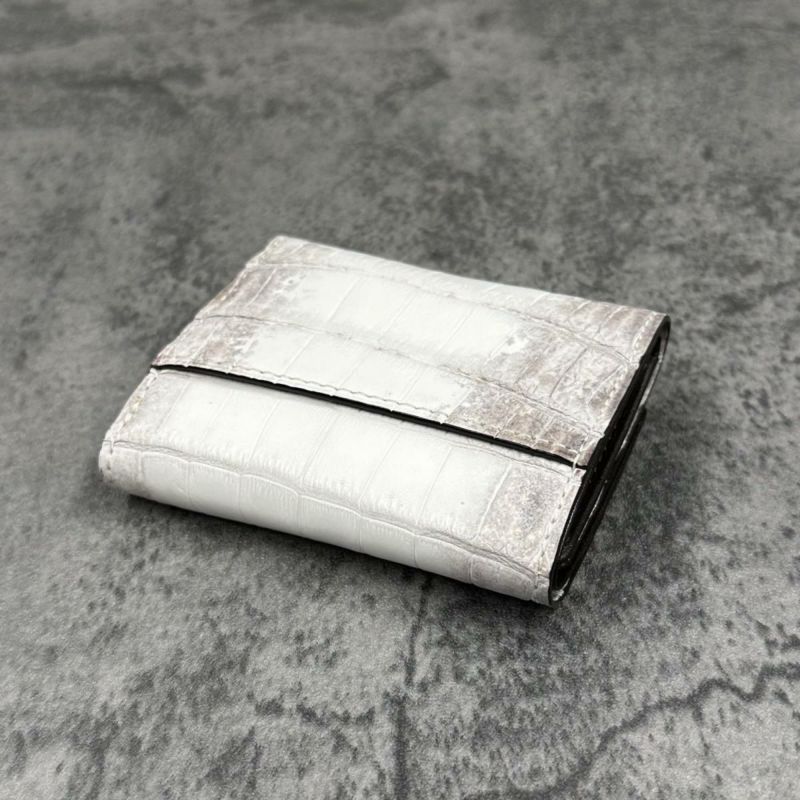  クアトロガッティ 財布 クロコダイル ミニ財布(三つ折り財布) ナチュラル 国産(日本製) Quattro Gatti 8207
