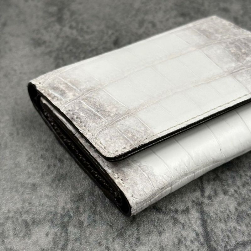  クアトロガッティ 財布 クロコダイル ミニ財布(三つ折り財布) ナチュラル 国産(日本製) Quattro Gatti 8207