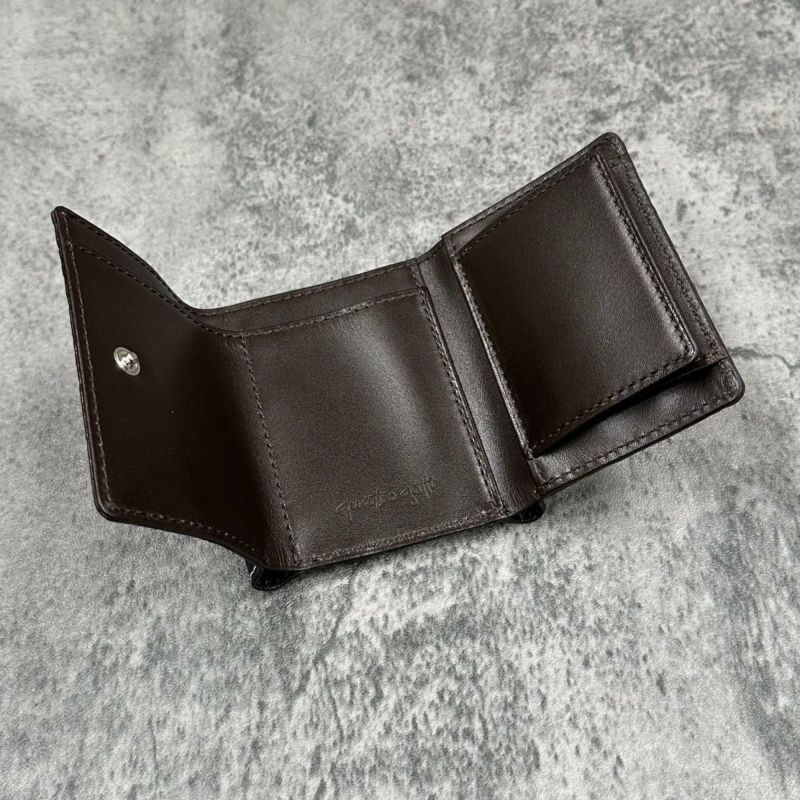 クアトロガッティ 財布 クロコダイル ミニ財布(三つ折り財布) ネイビー 国産(日本製) Quattro Gatti 8207
