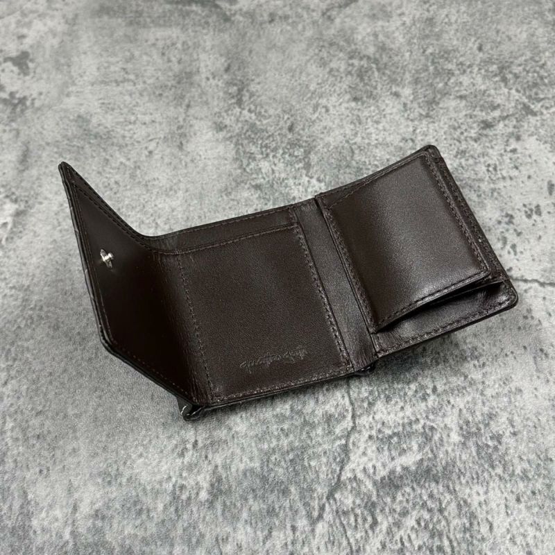 クアトロガッティ 財布 パイソン ミニ財布(三つ折り財布) グラファイト 国産(日本製) Quattro Gatti 8208