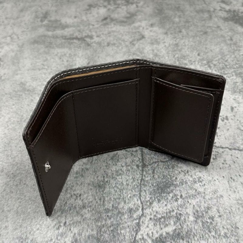 クアトロガッティ 財布 パイソン ミニ財布(三つ折り財布) グラファイト 国産(日本製) Quattro Gatti 8208