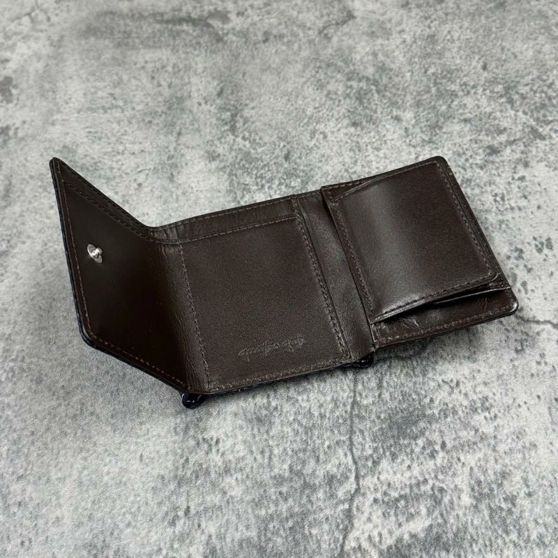 クアトロガッティ 財布 パイソン ミニ財布(三つ折り財布) 藍染め 国産(日本製) Quattro Gatti 8208sp