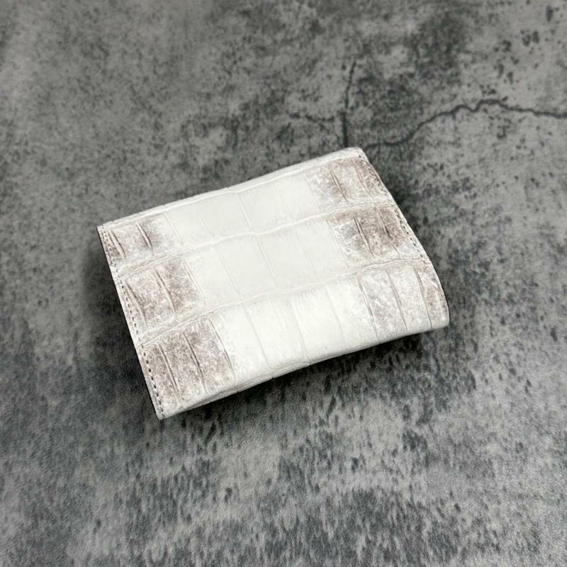 クアトロガッティ 財布 クロコダイル ミニ財布(三つ折り財布) ナチュラル 国産(日本製) Quattro Gatti 8213