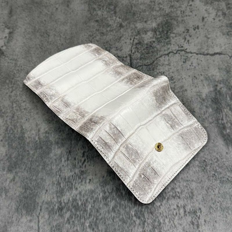 クアトロガッティ 財布 クロコダイル ミニ財布(三つ折り財布) ナチュラル 国産(日本製) Quattro Gatti 8213