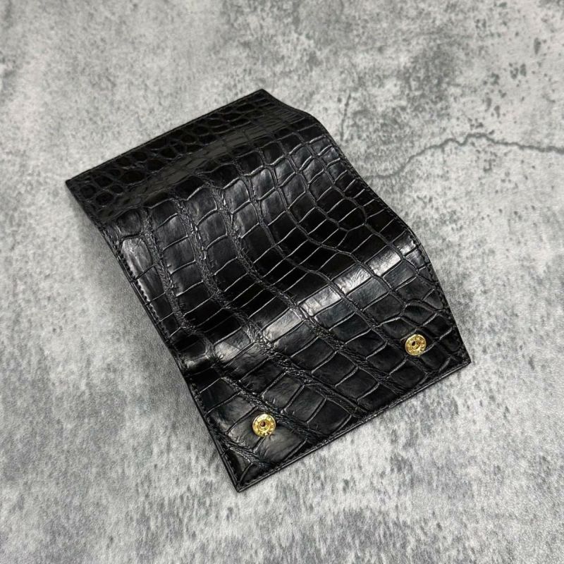 クアトロガッティ 財布 クロコダイル キーケース(4連キーウォレット) ブラック 国産(日本製) Quattro Gatti 8215