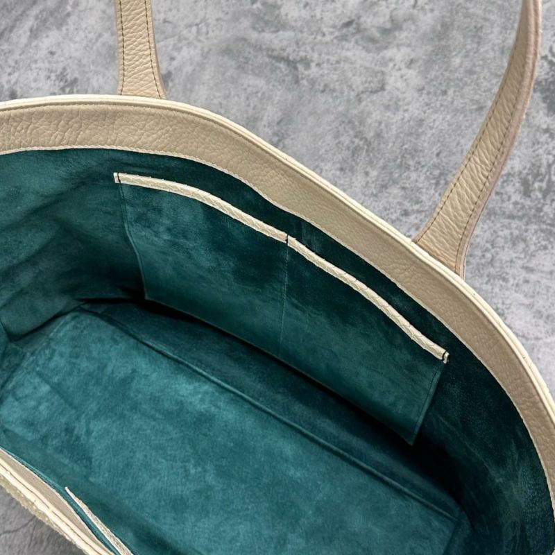 レザック パイソン トートバッグ クリーム 国産(日本製) LE'SAC garbac