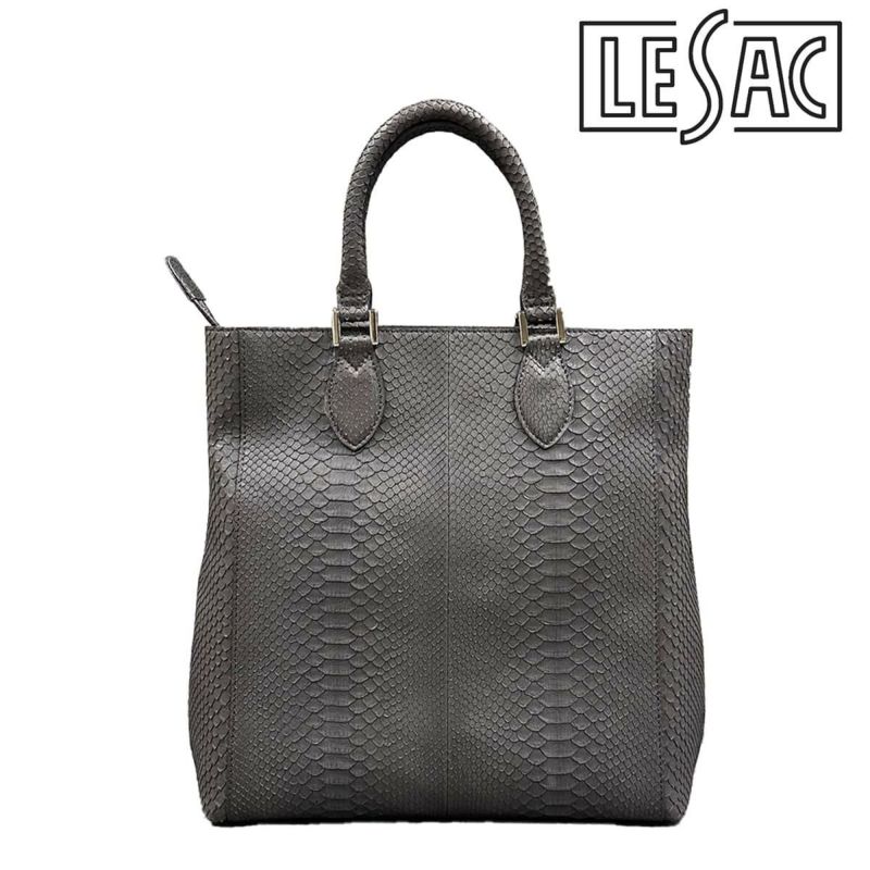 レザック パイソン トートバッグ グラファイト 国産(日本製) LE'SAC libia