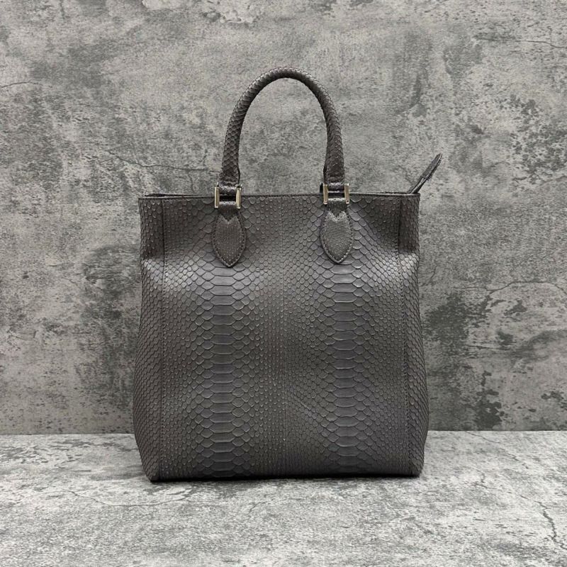 レザック パイソン トートバッグ グラファイト 国産(日本製) LE'SAC libia