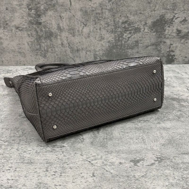 レザック パイソン トートバッグ グラファイト 国産(日本製) LE'SAC libia