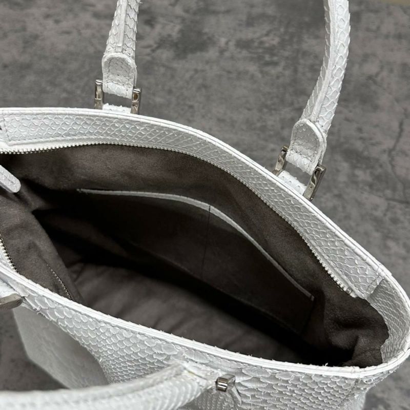 レザック パイソン トートバッグ ホワイト 国産(日本製) LE'SAC libia