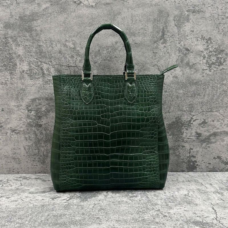 レザック クロコダイル トートバッグ グリーン 国産(日本製) LE'SAC libiacroco