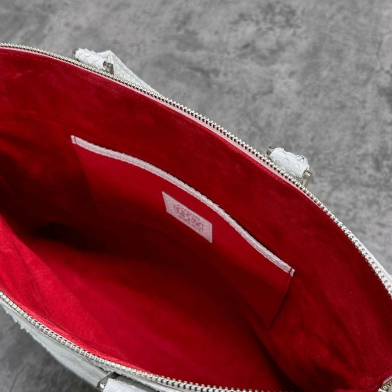 レザック パイソン ブリーフバッグ ホワイト 国産(日本製) LE'SAC milan