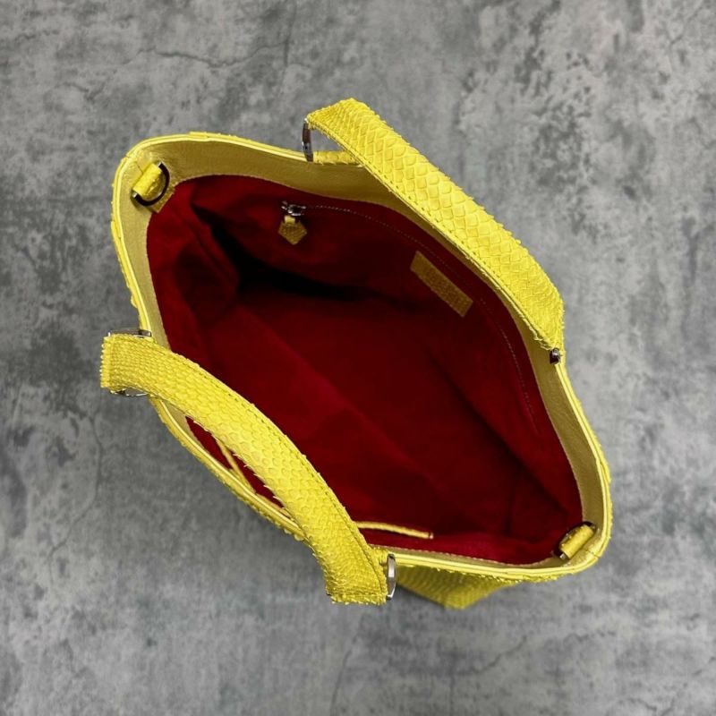 レザック パイソン トートバッグ イエロー 国産(日本製) LE'SAC taothp