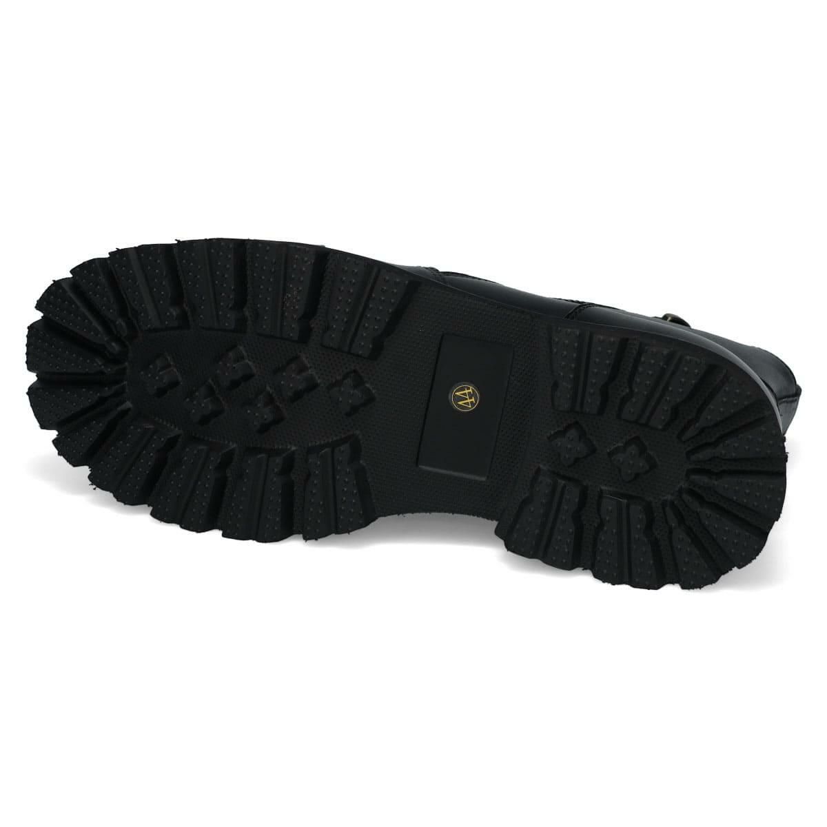  ラウディ メンズ カジュアルシューズ 厚底サイドジップブーツ ブラック RAUDi 53202