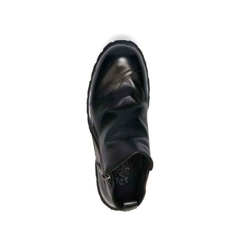  ラウディ メンズ カジュアルシューズ 厚底サイドジップブーツ ブラック RAUDi 53202