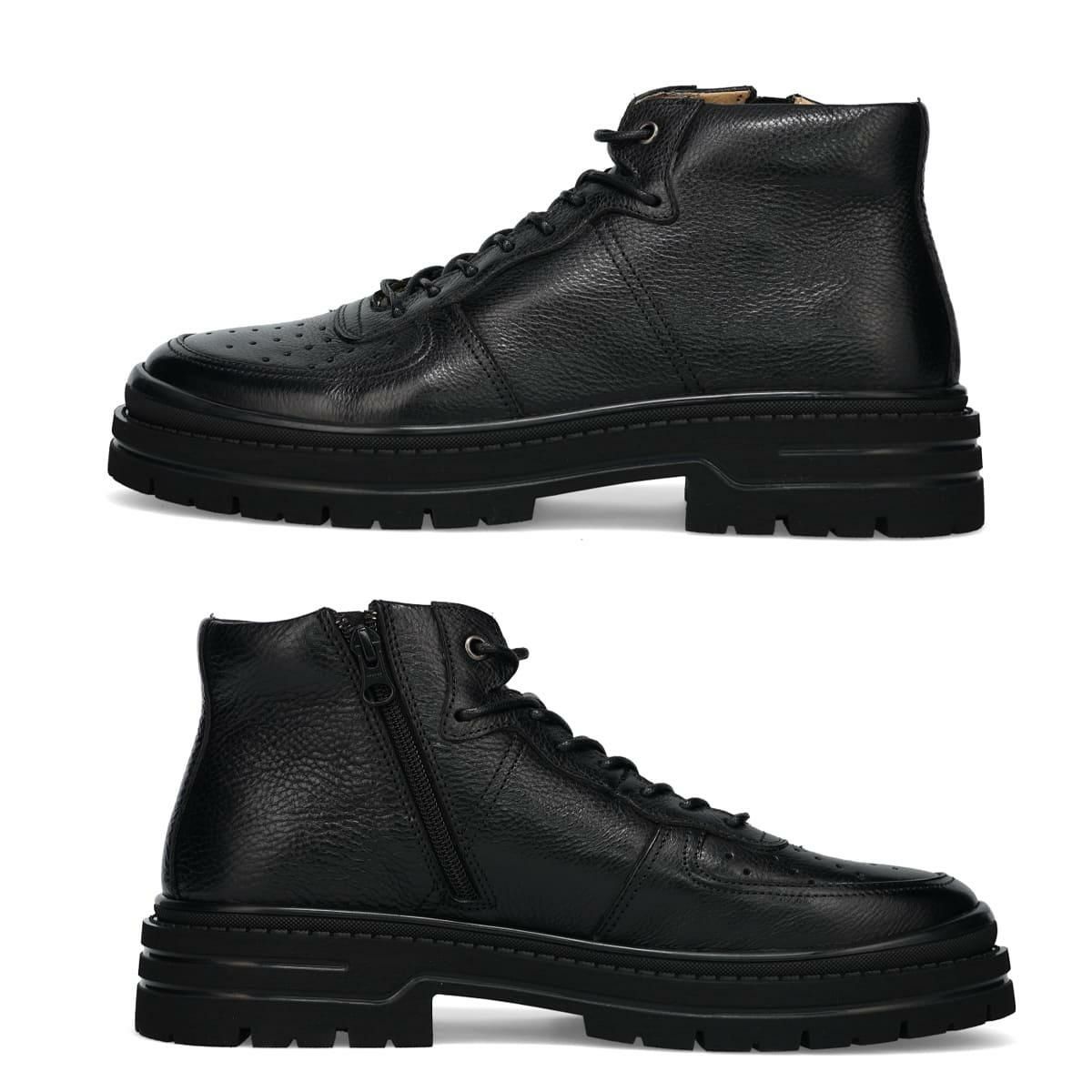 ラウディ メンズ カジュアルシューズ ハイカットレザースニーカー RAUDi 53206