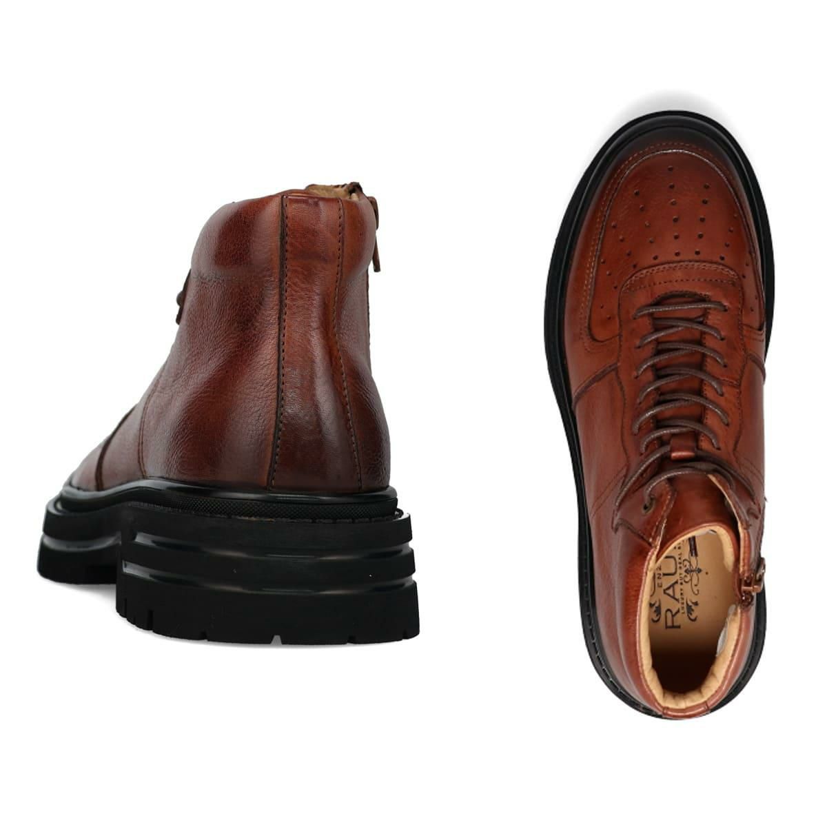 ラウディ メンズ カジュアルシューズ ハイカットレザースニーカー RAUDi 53206