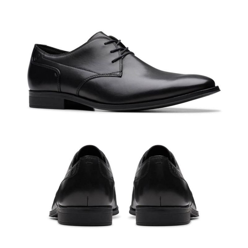 クラークス メンズ ドレスシューズ ポールトンレース ブラック タン 日本製 Clarks 261833