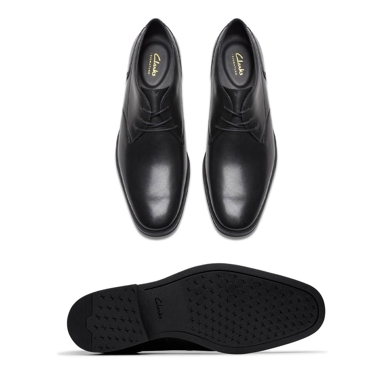 クラークス メンズ ドレスシューズ ポールトンレース ブラック タン 日本製 Clarks 261833