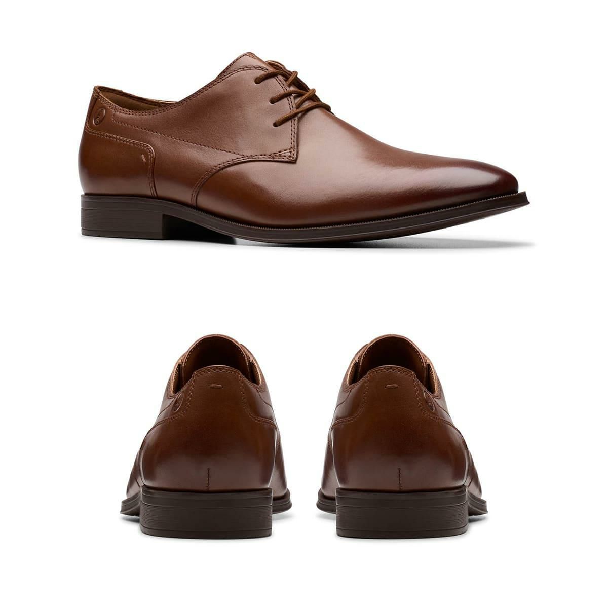 クラークス メンズ ドレスシューズ ポールトンレース ブラック タン 日本製 Clarks 261833