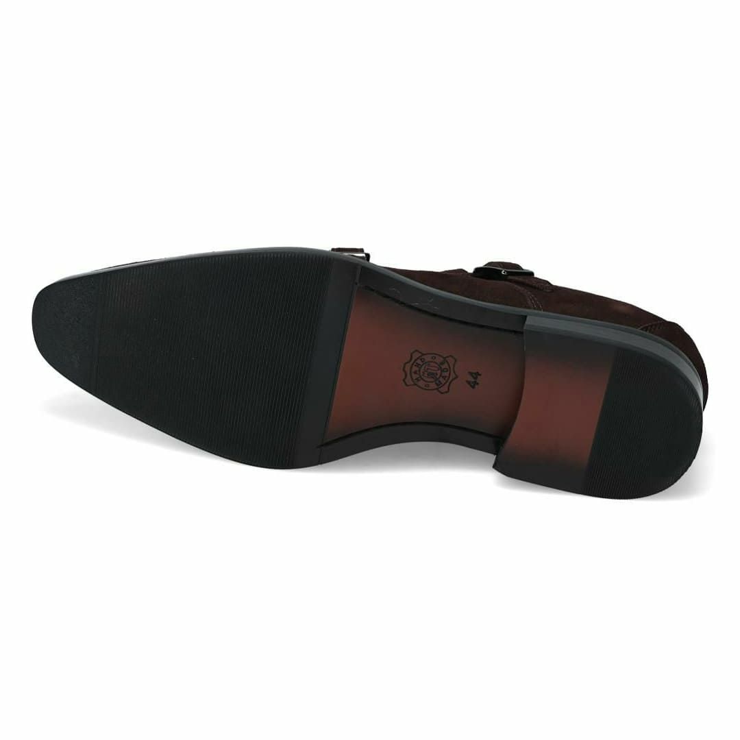 クインクラシコ メンズ ドレスシューズ スエードダブルモンク QueenClassico 3193-5