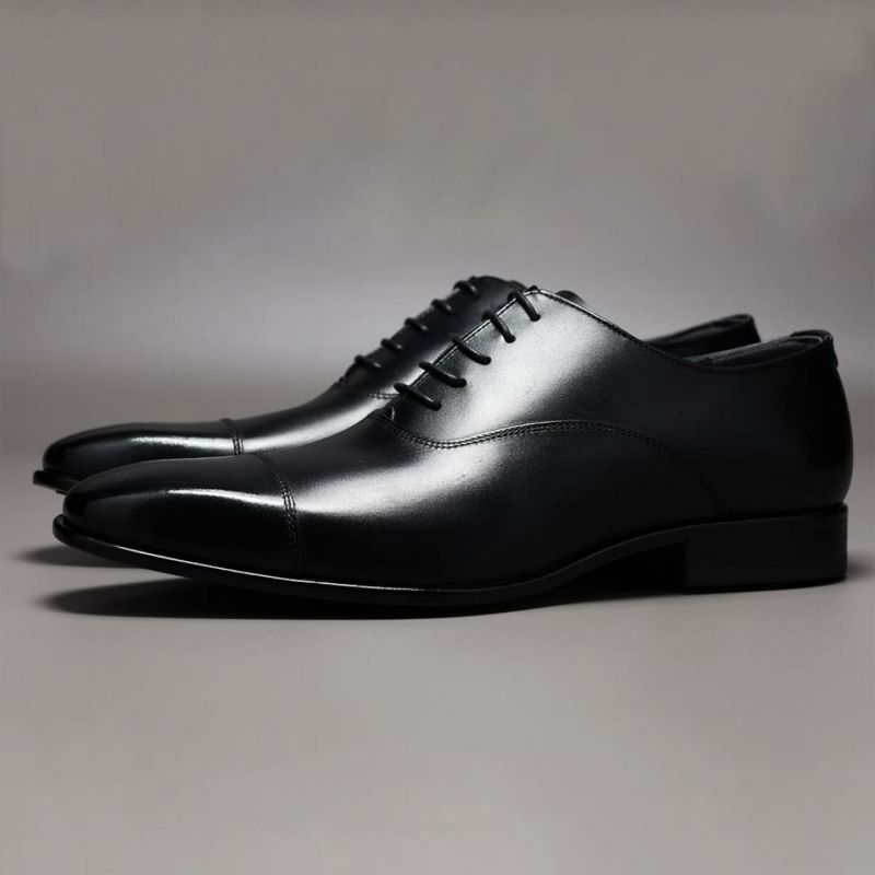 クインクラシコ メンズ ドレスシューズ 内羽根ストレートチップ ブラック 日本製 QueenClassico 55001　2