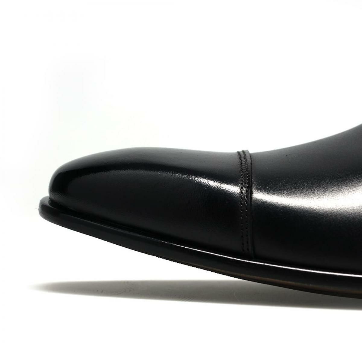 クインクラシコ メンズ ドレスシューズ 内羽根ストレートチップ ブラック 日本製 QueenClassico 55001　10