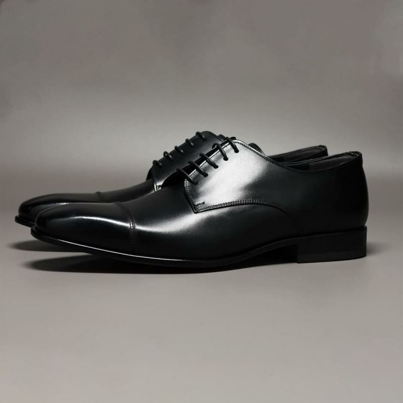 クインクラシコ メンズ ドレスシューズ 外羽根ストレートチップ ブラック 日本製 QueenClassico 55002　2