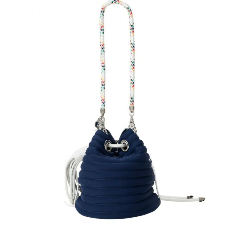 レーク バケットバッグ アブソリュートブルー イタリア製 L4K3 sec-1178　2